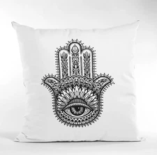 Boho Tribal Throw Pillow Cover Hand of Chance Design Ethnic/Rustic Home Decor