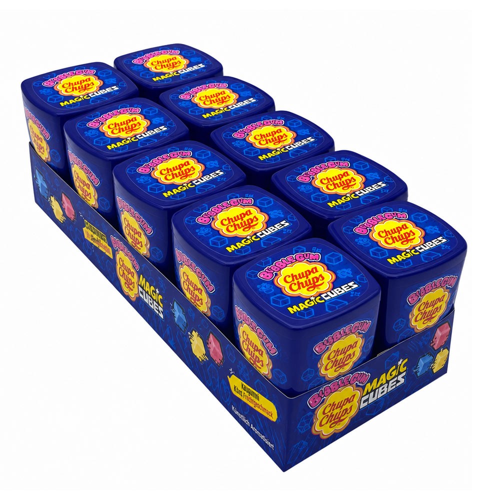Chupa Chups Magic Cubes Bubble Gum 10x 86g