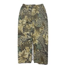 Vintage 90s Jerzees Realtree Leaf camo fleece sweatpants Size Large