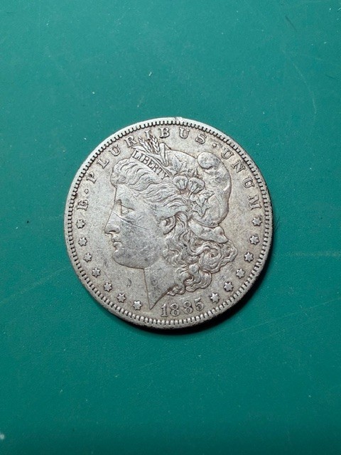 1885-S Morgan Silver Dollar circulated has very nice details San Francisco mint