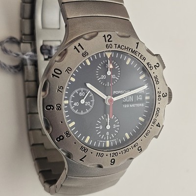 Eterna Porsche Design Titan Automatik Chronograph Herrenuhr Ref 6500.10