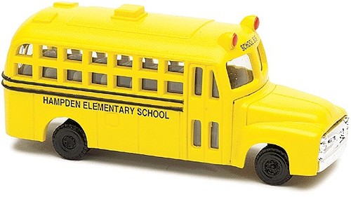 Life Like 1637 HO SceneMaster Yellow School Bus | Condition: New
