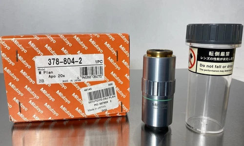 Mitutoyo M Plan Apo 20x / 0.28 f=200 Infinity Microscope Objective Lens378-804-2