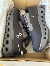 On Cloud Cloudrunner 2 Waterproof WP Running Shoes. Men  s Size 9.5 Magnet Black