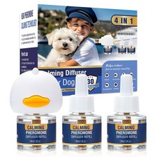 Dog Pheromone Calming Diffuser 4 In 1 Appeasing Pet 1 Diffuser, 3 Refills