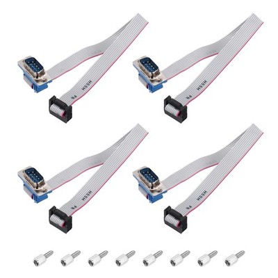 IDC Flachbandkabel 11.5mm Breite 10Pin DB9 Male Zu FC-10P Mit Schrauben