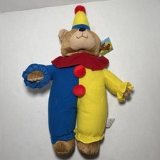 Vintage NWT Clown Teddy Bear Plush