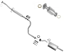 Rear Converter Resonator & Muffler For 96-01 Acura Integra 1.8L 4DR Sedan