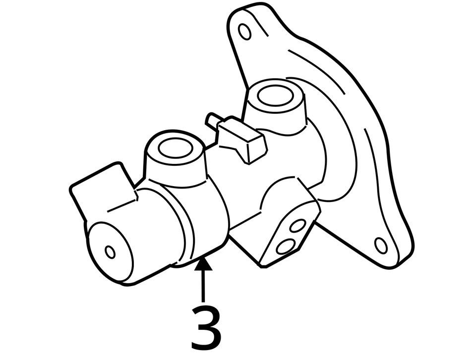 Volkswagen Jetta 2012 cilindro maestro de frenos OEM usado 102 k millas 1K1614019AF Foto 4 de 4