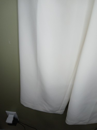 Express High Rise Size 6 White Trouser Pants Work Dressy Wide Leg Side Pockets - Picture 10 of 12