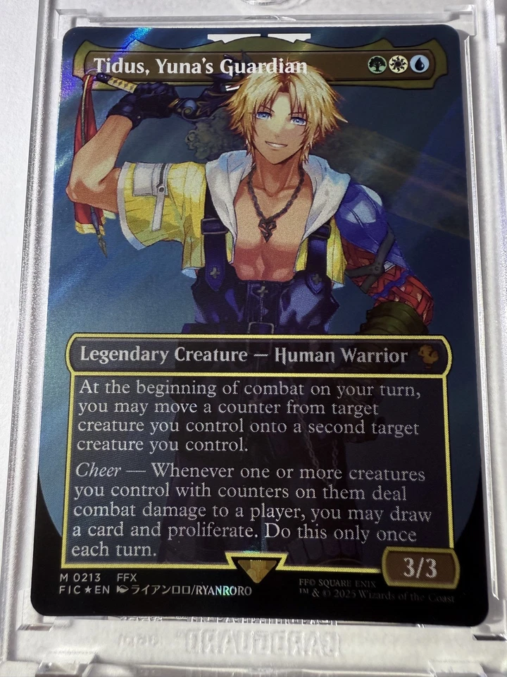 MTG - Final Fantasy - Tidus, Yuna's Guardian (Borderless) (Surge Foil) - Image 4 of 4