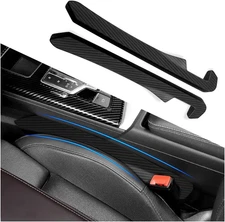 2PCS Car Seat Gap Filler,Super Flexible Side Filler Carbon Fiber