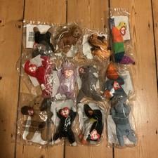 Ty Teenie Beanie Babies 1993 McDonald's Happy Meal Toys Full Set of 12, Sealed