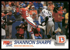 1992 Pro Set #487 Shannon Sharpe Denver Broncos football card