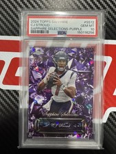 Topps 2024 Chrome Sapphire C.j. Stroud Ss-12 Purple /10 Psa 10
