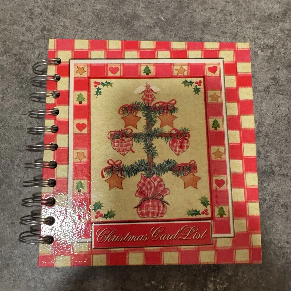 Lang Folk Christmas Card List Spiral Journal Planner RCP-7722 Country Holiday - Image 2 of 4