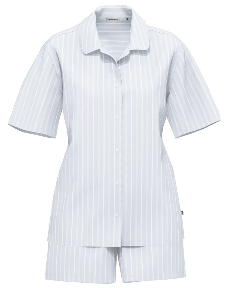 SEIDENSTICKER 91016 Schlafanzug / Pyjama kurz 36-48 zen blue 681 - Bild 1 von 1