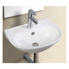 New ECT Global Wall Hung Basin Bathroom Ceramic Vanity White Mobi WB 5035W