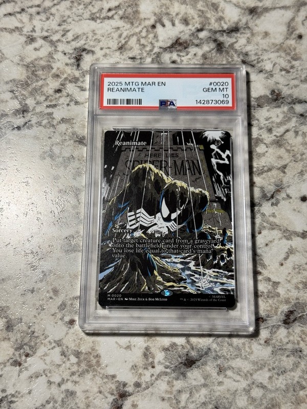 Reanimate MAR 0020 PSA 10 GEM MINT (MTG Marvel Universe Eternal 2025)