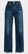 MOUSSY VINTAGE Espanola Wide-Leg Jeans Dark Wash Size 30 370