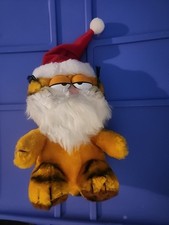 Garfield Santa Plush Christmas 1978-1981 Dakin Santa Cat Christmas