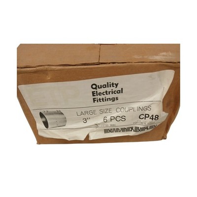 ETP CP48 3'' Inch EMT Set Screw Coupling Steel Concrete Tight UL Box of 6 New