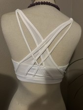 Athleta Sport-BH weiß Träger hinten klein