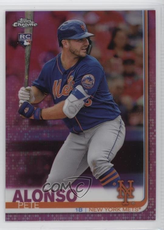 2019 Topps Chrome Pink Refractor Pete Alonso #204 i6e