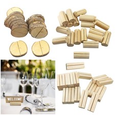 20x Wooden Place Holders and Table Cards Wedding Party Supplies Table Numbers