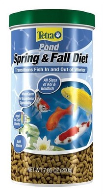 TetraPond Spring And Fall Diet 7.05 Ounces, Pond Fish Food, For Goldfish And Koi