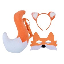 Furry Foxes Tail Foxes Ear Set Adjusted Faux Tail Ears Tail Set