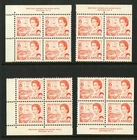 CANADA Scott 459b - NH - Matched Set Plate 3 - 6¢ Orange Centennial (.030)