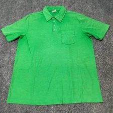 Vintage WearGuard Polo Shirt Mens Extra Large Green Cotton Blend Made In USA