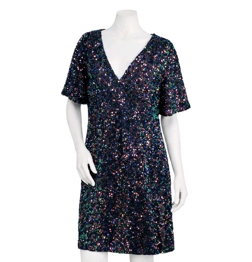 ladies black dresses size 10 Raey Long Sleeve Jersey Mini Dress Black Stretch Cotton Size UK 10 New