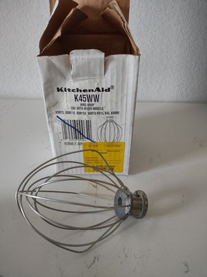 KitchenAid Wire Whip Whisk for 4.5-5 Qt Tilt Head Mixer K45WW 6'' VTG Open Box