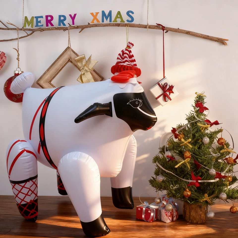 Acessório de vestido extravagante para festa de despedida de solteiro inflável ovelha 40 cm brinquedo explodir adultos - Imagem 3 de 4