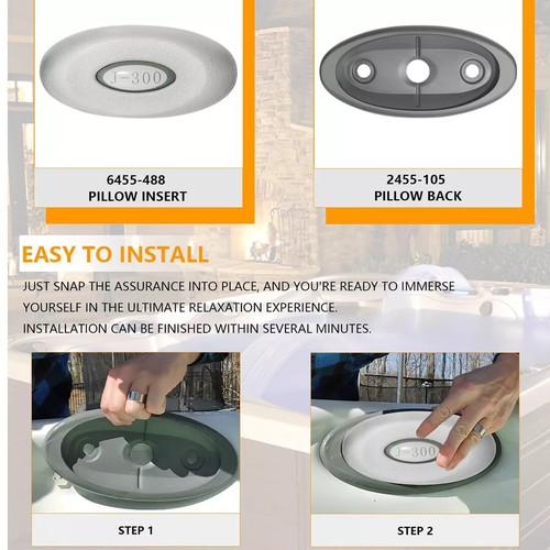 2472-824 Spa Oval Pillow Insert + Back Mount for 2004–2018 Jacuzzi J-300 Series - Bild 7 von 16