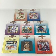 World of Wonder Teddy Ruxpin Grubby Hardcover Books Lot Vintage 1980s Toys A3