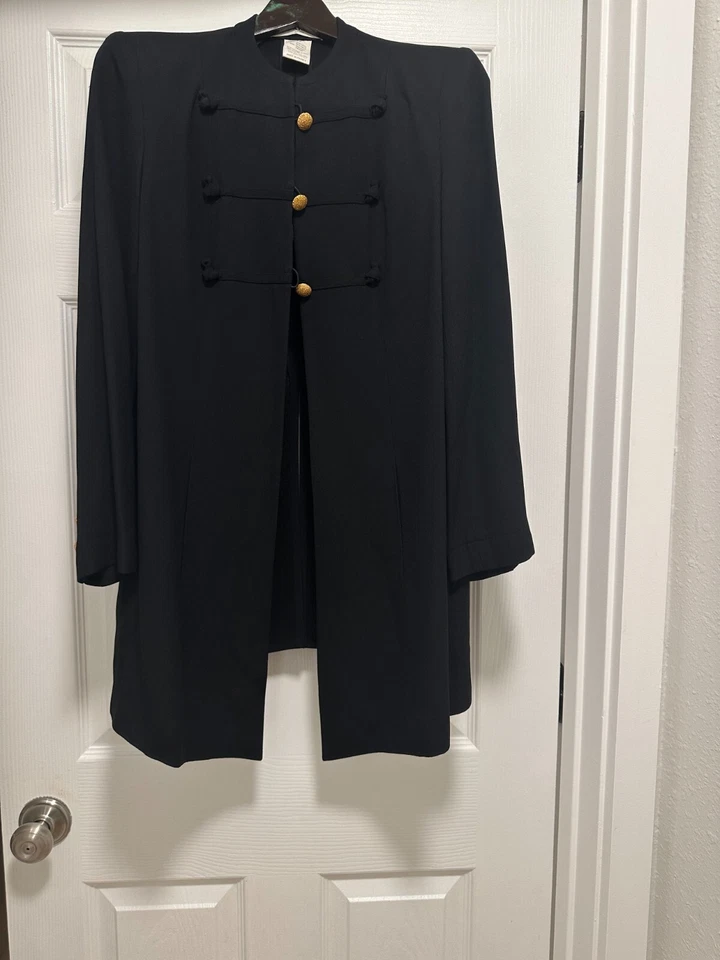 Traje Pantalón Vintage Años 90 Sonia Rykiel Negro Manderin Collar - 14 Foto 2 de 4