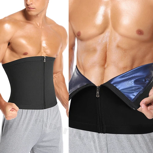 Herren Sauna Schweiß Taille Trainer Band Fatburner Trimmer Gürtel Gürtel Body Shaper - Bild 26 von 46