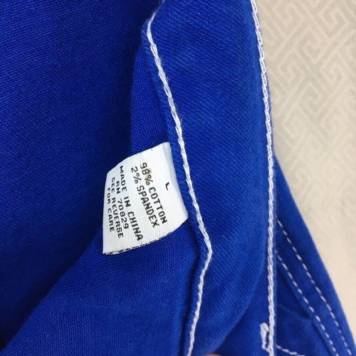 New Rue21 Blue Straight Leg Cargo Denim Jeans Young Adult Size Large Women - Picture 8 of 12