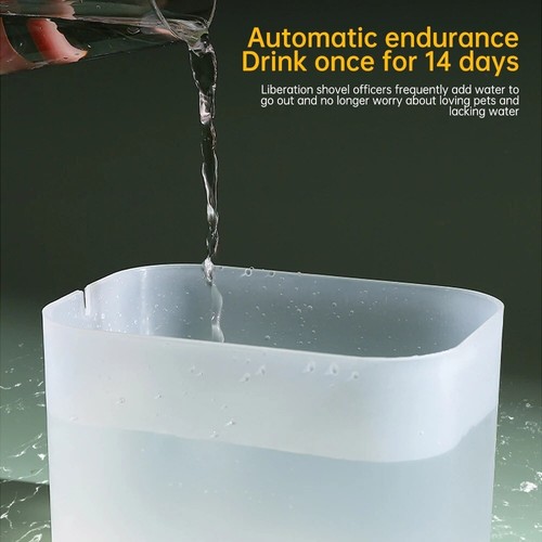 Fontana acqua cane gatto animale domestico 1,5 L dispenser acqua USB silenzioso interno automatico UK - Foto 6 di 13
