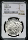 1893 Philadelphia $1 Morgan Silver Dollar NGC AU Details Great Eye Appeal CC528