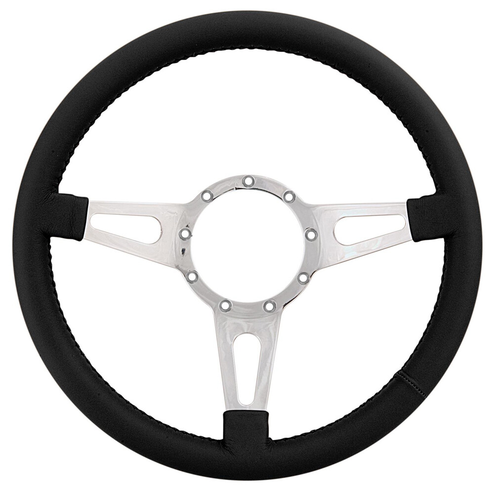 Lecarra Mark 4 Steering Wheel Supreme Polished w/Black Wrap 44201 Lecarra Mark 4 Steering Wheel Supreme Polished w/Black Wrap 44201