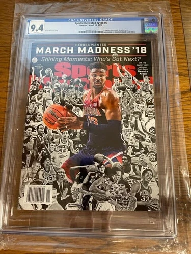 March 12, 2018 DeAndre Ayton RC Variant Sports Illustrated NO LABEL CGC 9.4