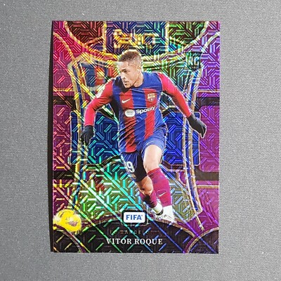 2023-24 Select FIFA VITOR ROQUE Mezzanine Purple Mojo RC #125 Barcelona