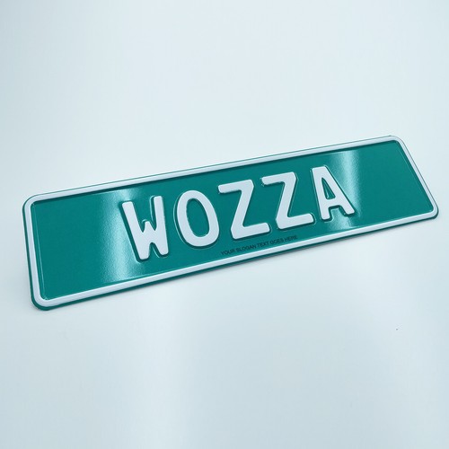 Small Pressed Metal Novelty Trucker Replica Car Show Number Name Plate 340x90mm - Picture 7 of 32