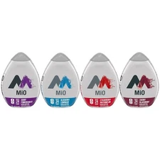 Mio Water Enhancement Drops Berry Variety Pack of 4 Flavors Strawberry Cherry