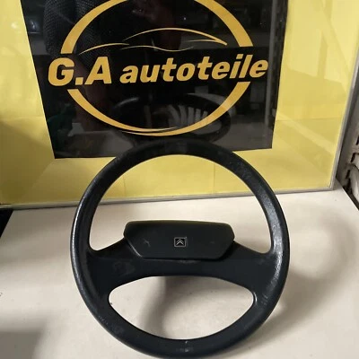 Citroen AX 2 Zwei Speichen Lenkrad Lenkung OHNE AIRBAG Schwarz 96098906 - Bild 1 von 4