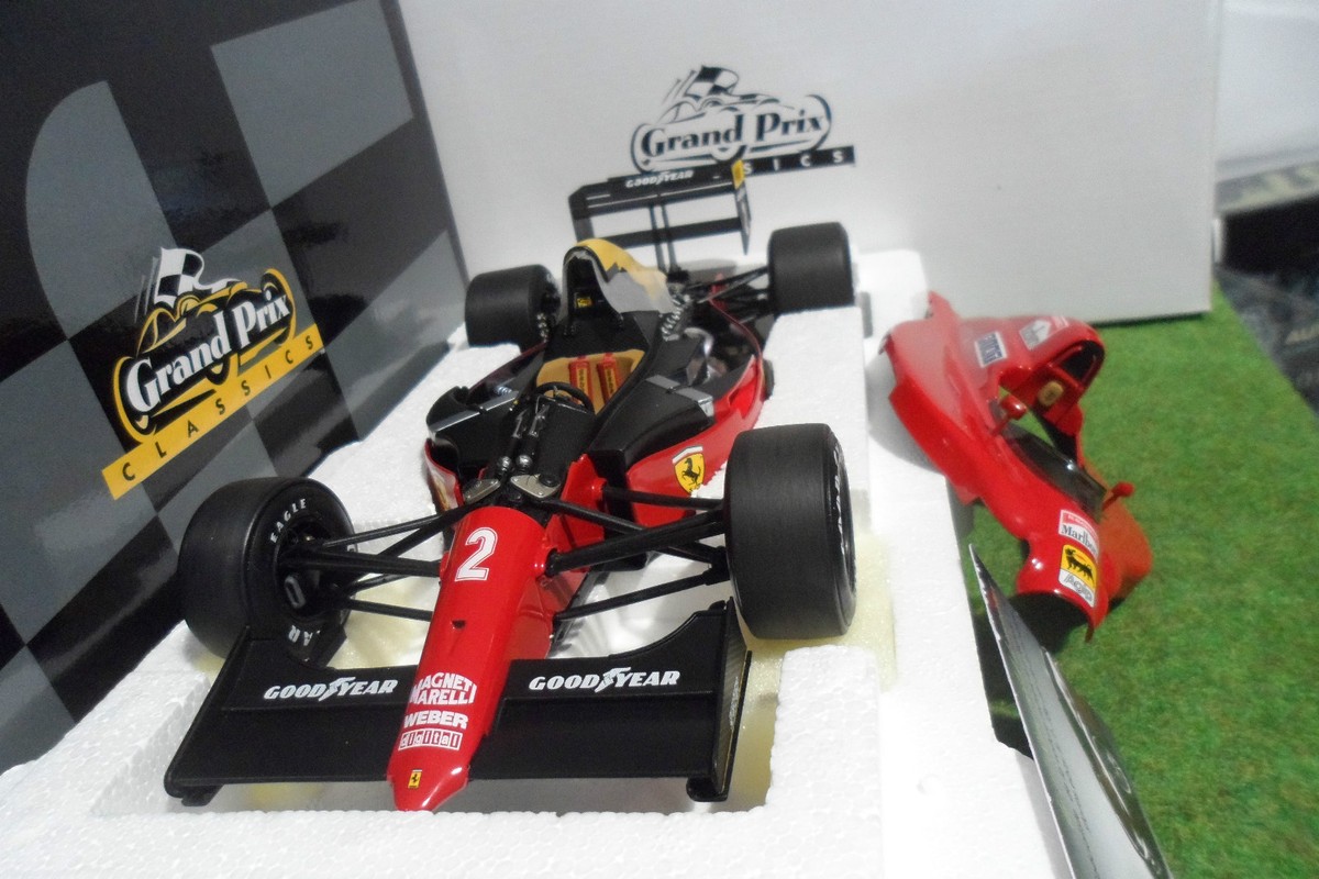 F1 FERRARI 641/2 #2 Second GP Mexico 1990 Nigel Mansell 1/18 EXOTO